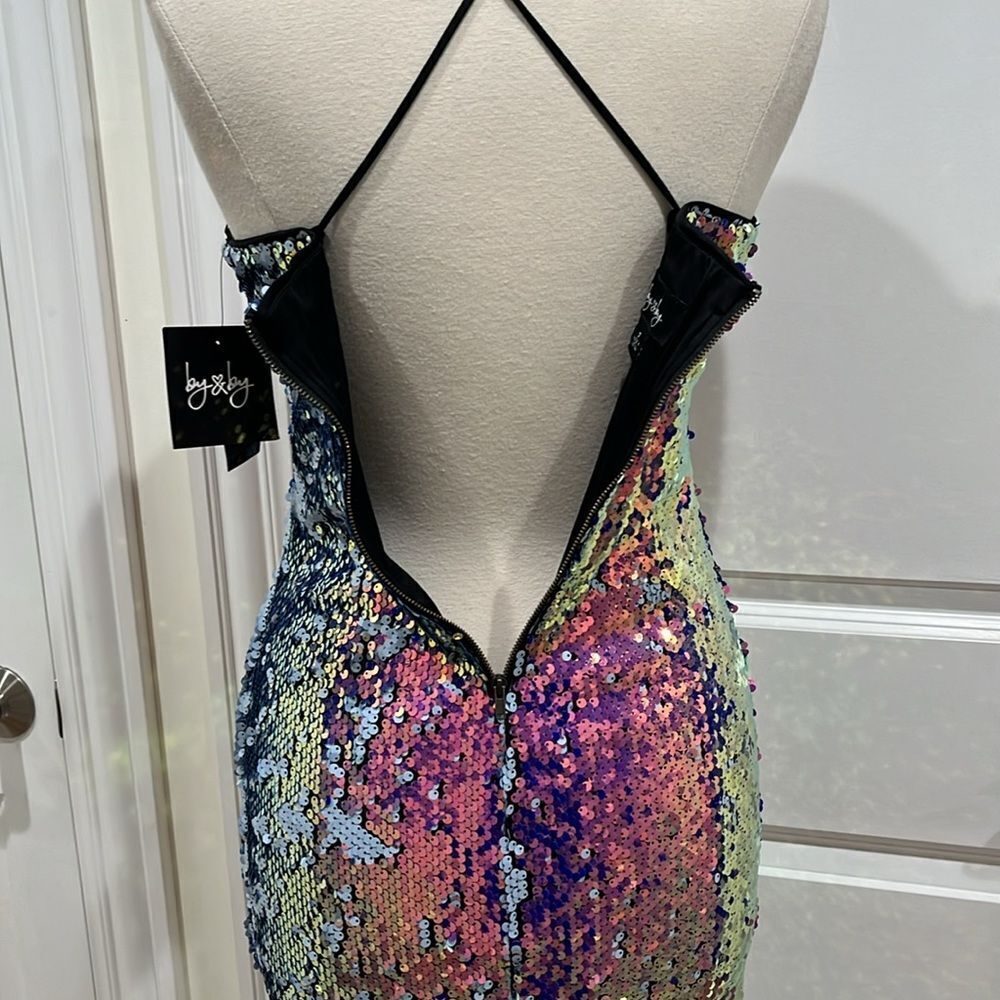 New! Sequins Mini Dress Mermaid Homecoming  Size 7 from By & By‎ NWT - Picture 7 of 14